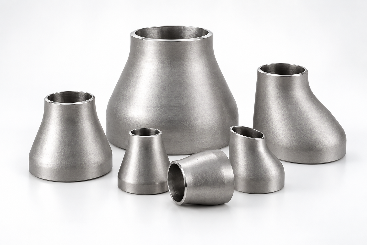 Stainless steel concentric and eccentric pipe reducers